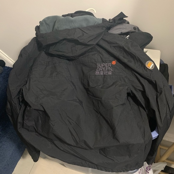 BLACK SUPERDRY JACKET - Picture 2 of 2